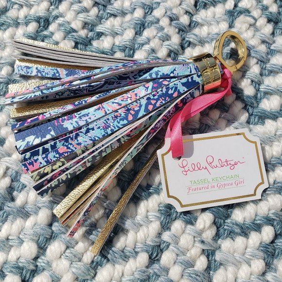 Lilly Pulitzer Tassel Keychain GYPSEA GIRL NWT! - Picture 2 of 10
